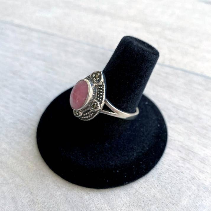 Jewel Cult - Venta al por mayor Anillos grandes/de cóctel - Anillo de plata de ley con madreperla rosa Wild Dreamer