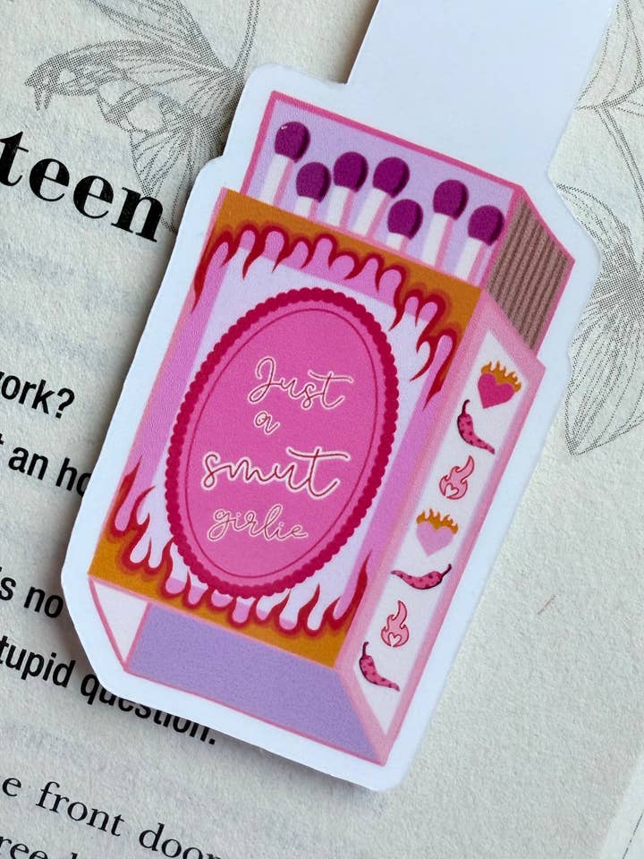 Smut girlie magnetic bookmark|romance smut bookmark for wholesale by Typo Lettering Co