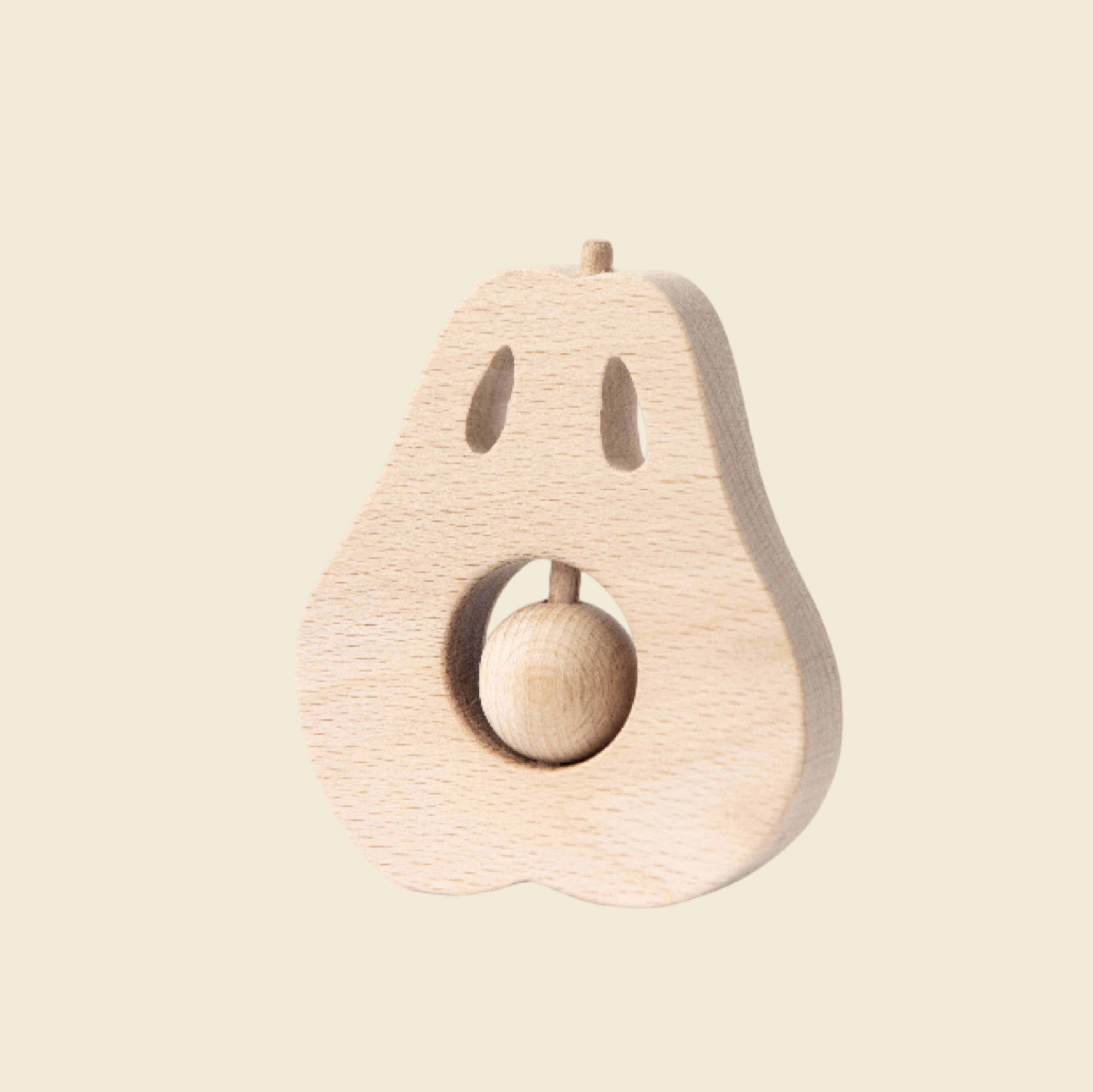 KMR Childwood – Engroshandel Trælegetøj - Børn – TUTTIFRUTTI PEAR træ rangle0