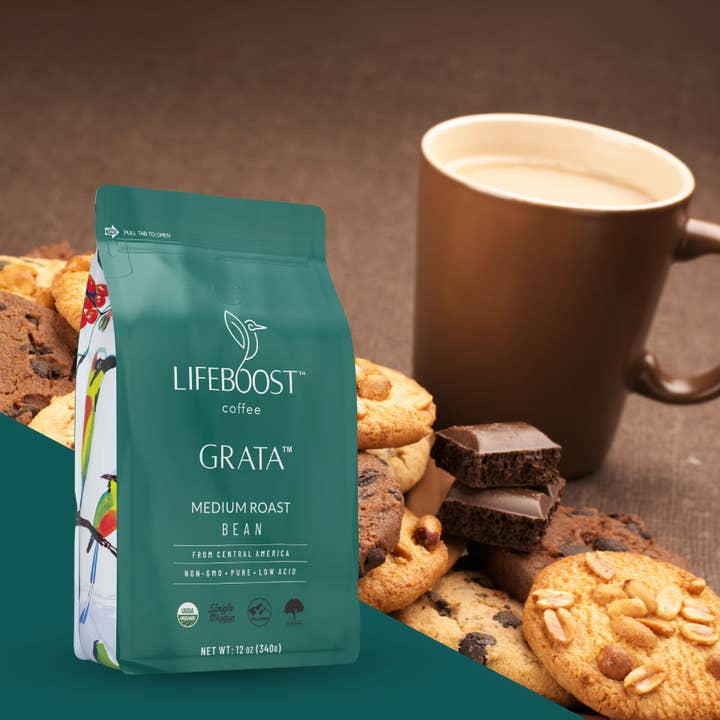 Lifeboost Coffee - Wholesale Coffee Beans - Grata Medium Roast