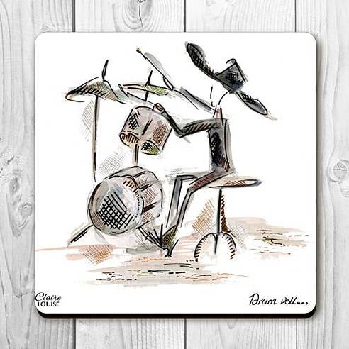 Drumroll Getränke-Untersetzer für den Großhandel von Claire Louise