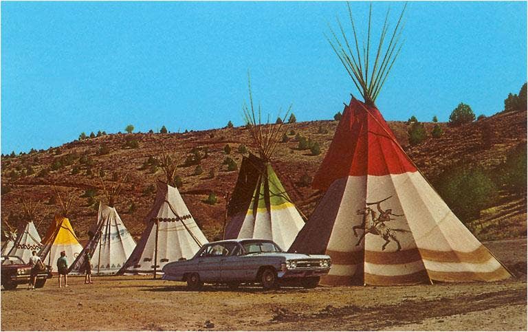 Found Image Press - Wholesale Postcard - Postcard RS-107 Tepees0