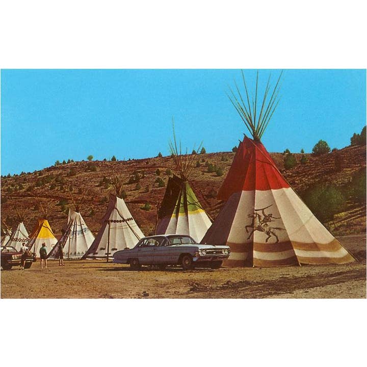 Found Image Press - Wholesale Postcard - Postcard RS-107 Tepees