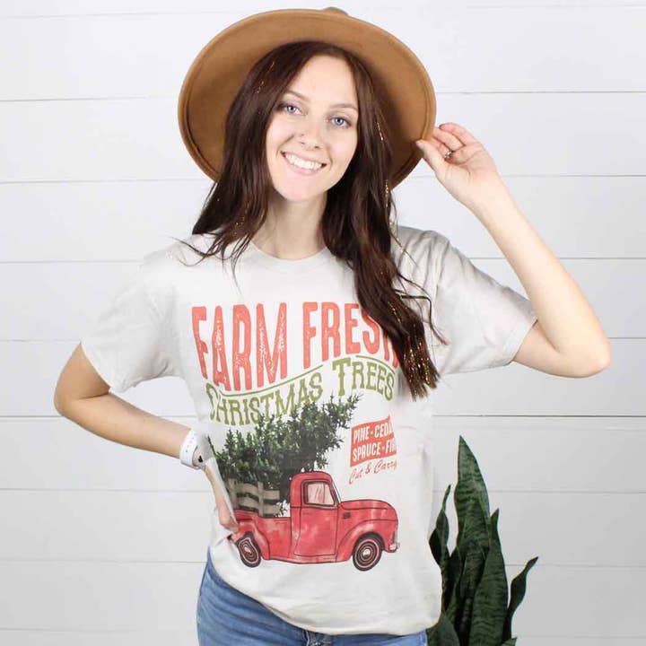 Farm Fresh Christmas Trees Red for wholesale by Glittering South