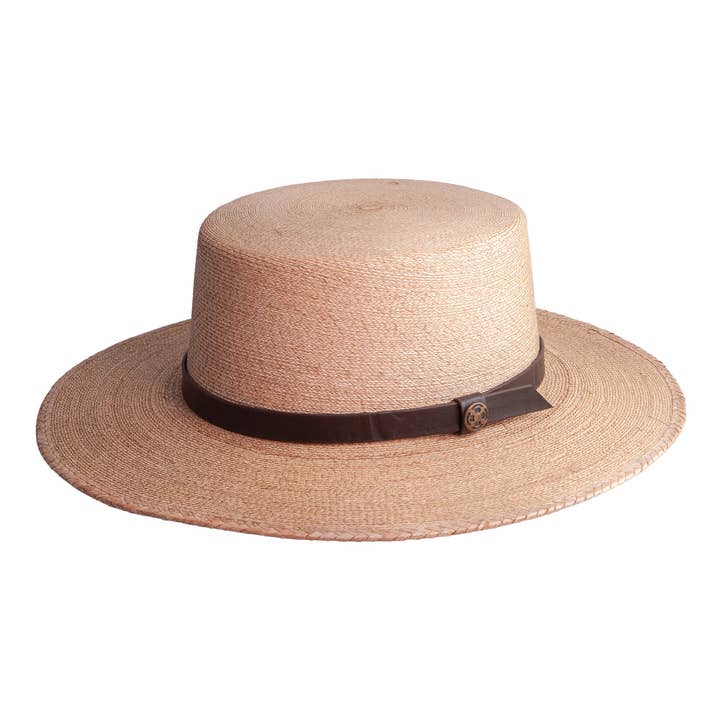 Fine Mexican Palm Straw Sun Hat - Style Cozumel for wholesale on Faire