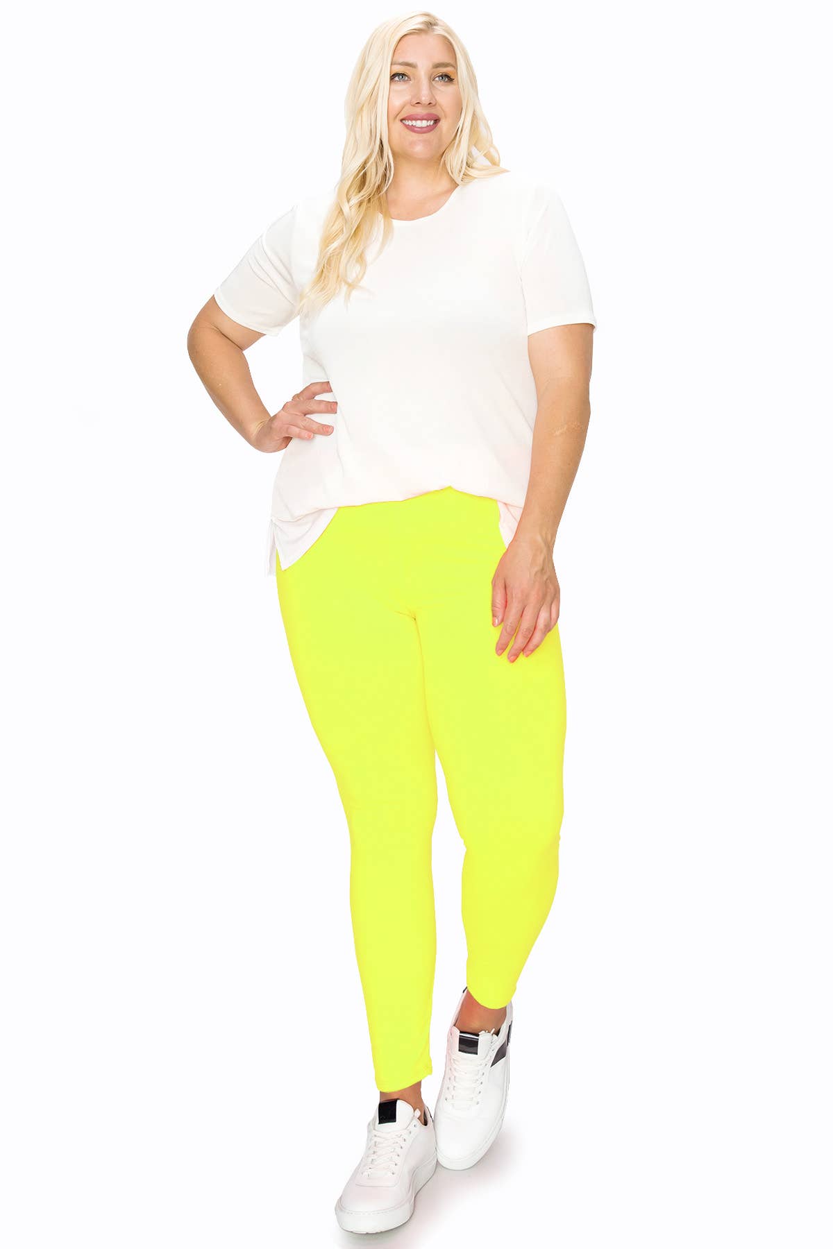 MOA COLLECTION - Wholesale Sport-/loungelegging - Dames - Plus size zwarte legging met hoge taille en elastische tailleband14