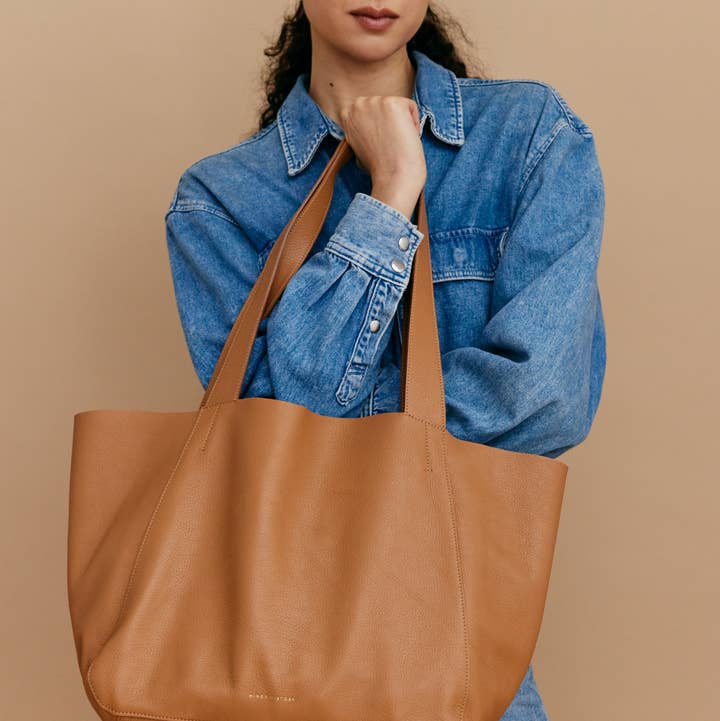 Minor History - Wholesale Tote Bag - Women's - The Times Tote - Saddle3