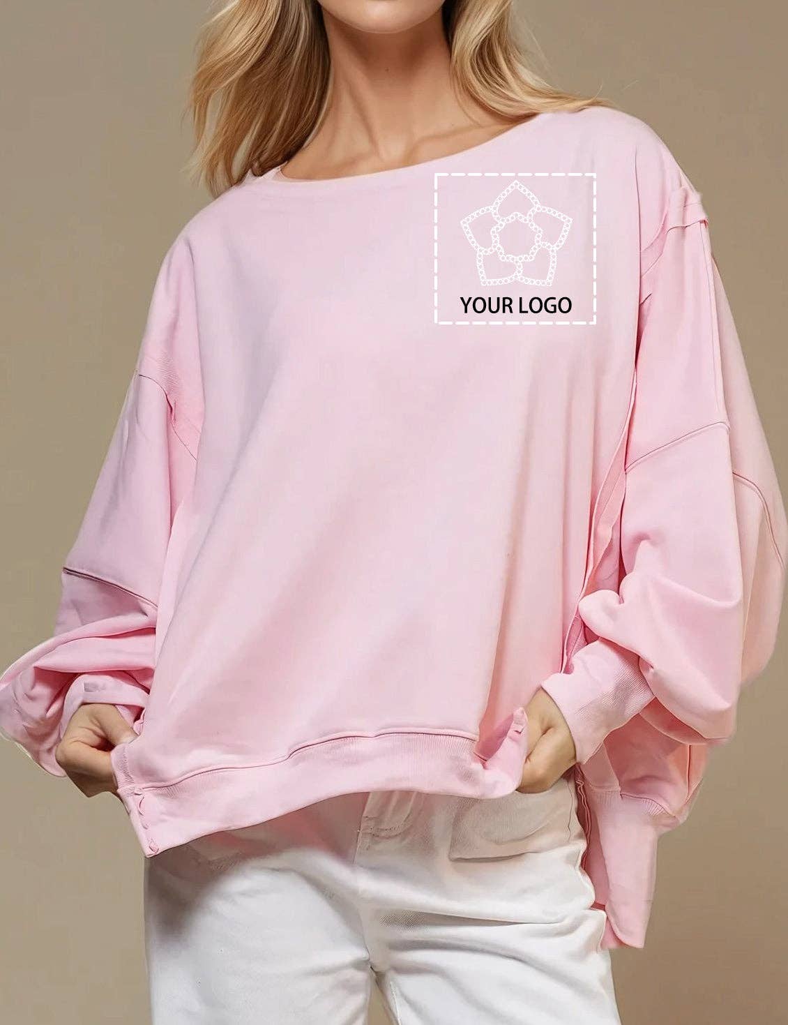 Sweetkama - Wholesale Sweatshirt - Women's - Sweatshirt/Hoodie Customized LOGO Service SKLOGO0