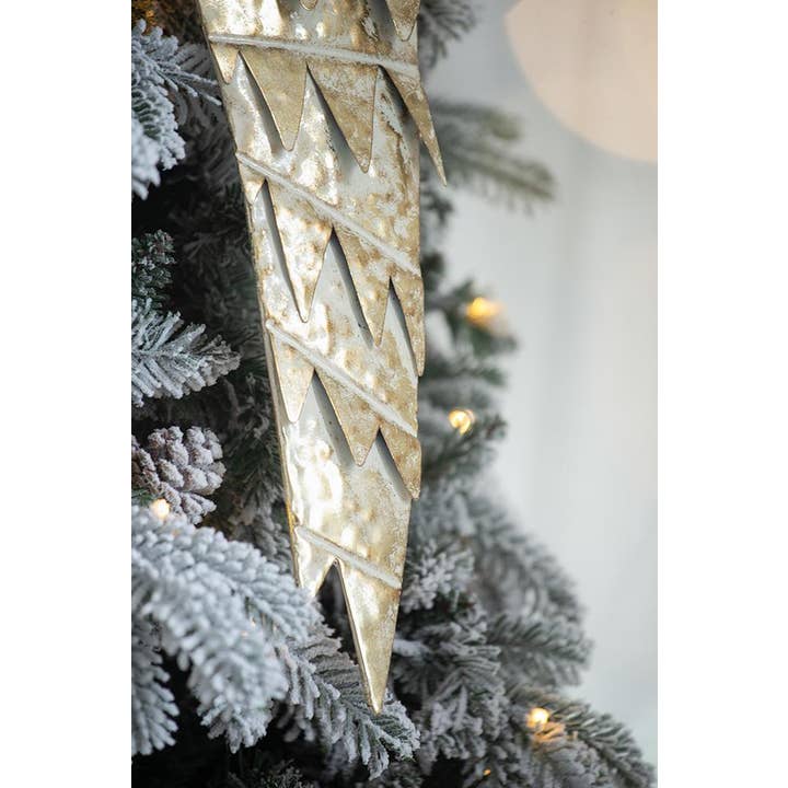 A&B Home Group Inc. - Wholesale Christmas Decoration - 15.7x1.5x24.5" Golden Angel Wings Ornament2