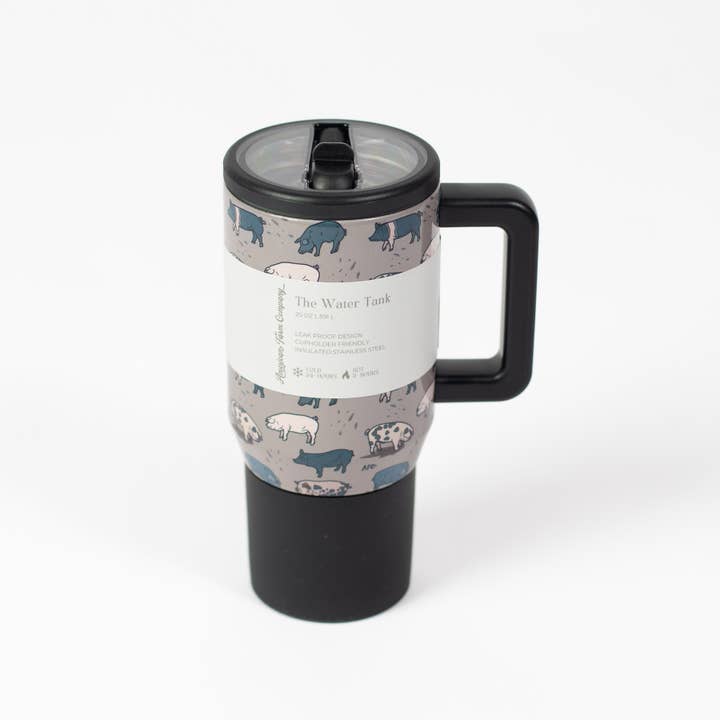 American Farm Company - Wholesale Insulated Mug/Tumbler - AFC Pig 20oz Spill Proof Insulated Tumbler