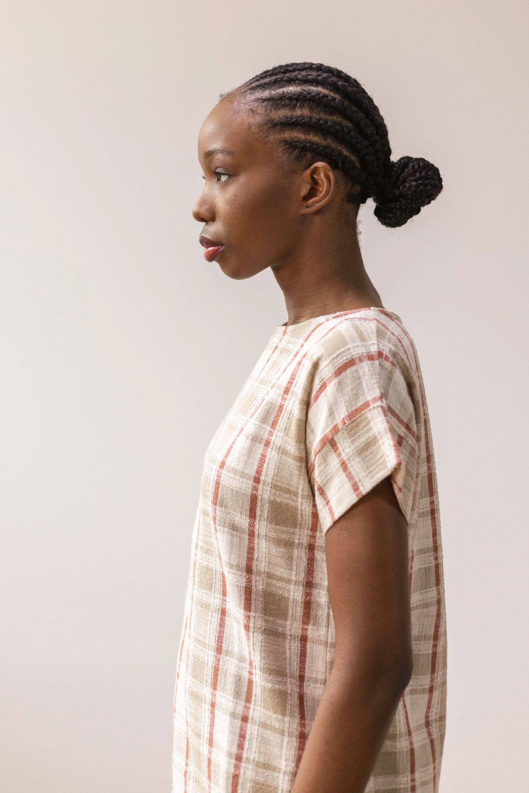 PAN Producto Básico - Wholesale Coat - Women's - Textured checkered blouse1