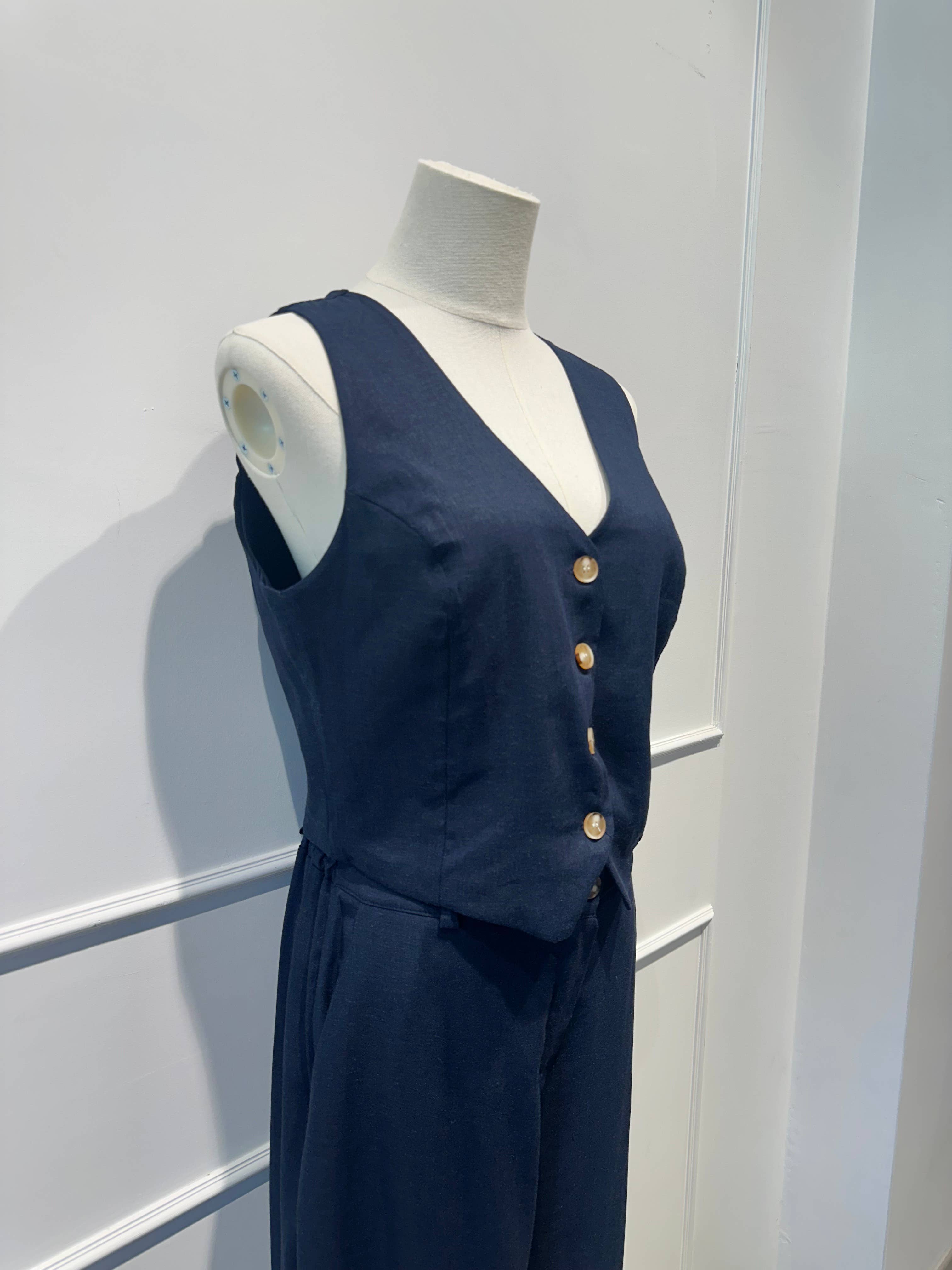 AMARIA – Engroshandel Top- og buksesæt (IKKE Loungewear) - Dame – Dame sæt med vest og bukser med vidde - VISKOSE LÆRRED 68453