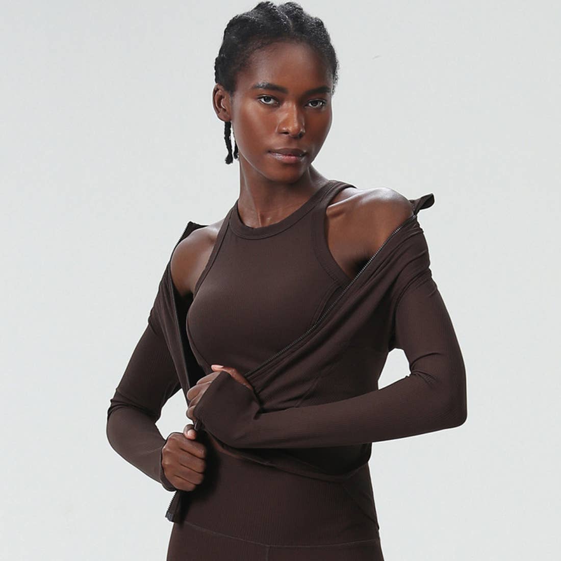 Sodalemon – wholesale Sportjacka - Dam – Damjacka med hög krage och midjeformande funktion för yoga och löpning2