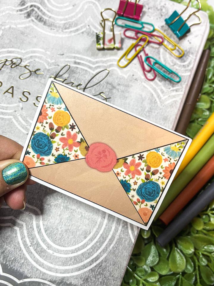 Umschlag-Aufkleber mit Blumenmuster für den Großhandel von Sharp Thoughtlings