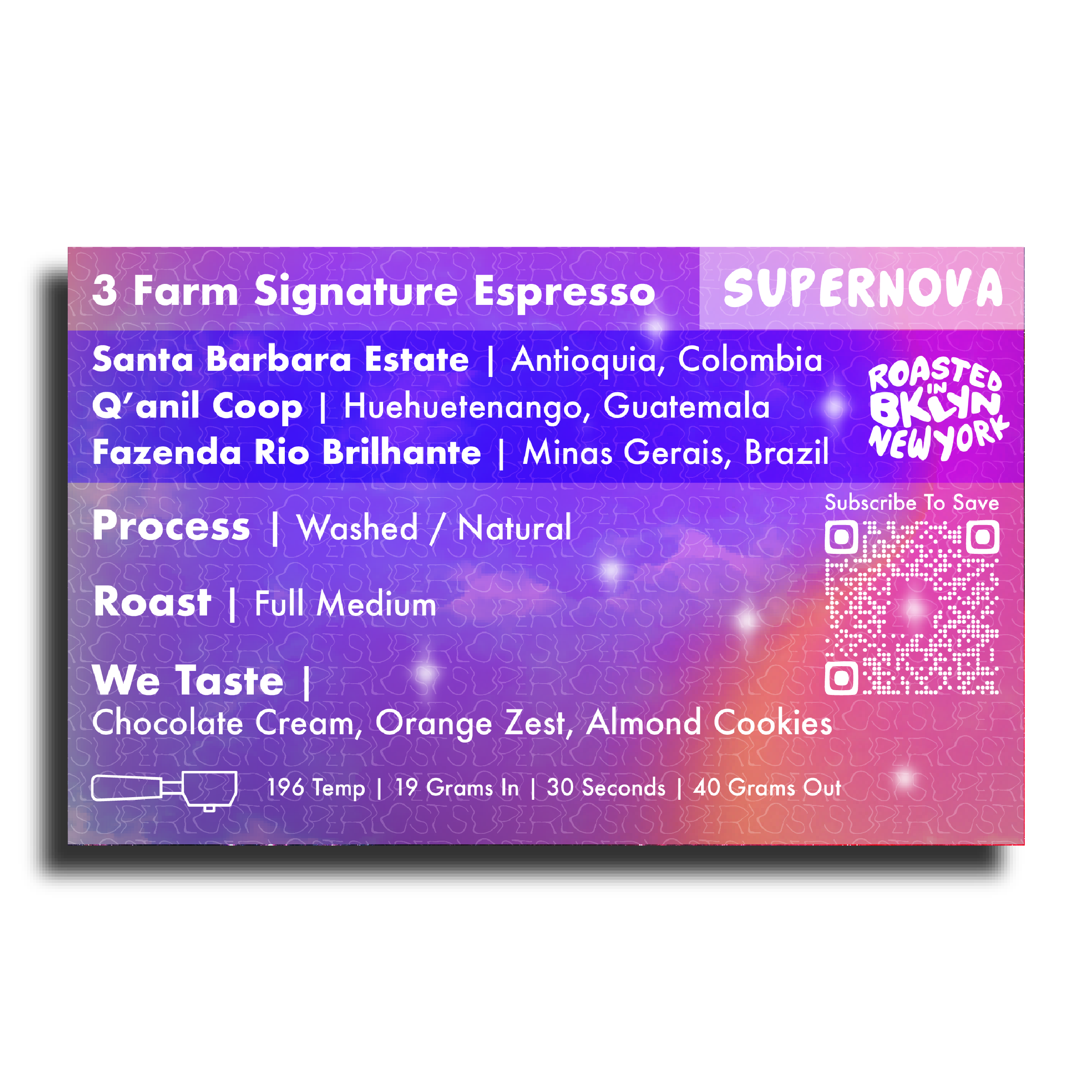 Superlost Coffee - Vendita all'ingrosso Caffè in grani - Supernova | Miscela Espresso Signature LatAm1