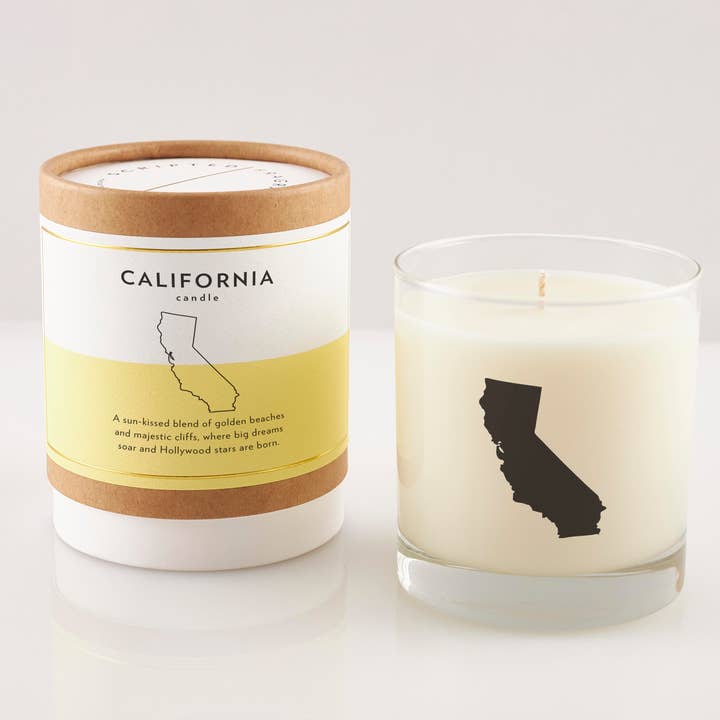 California State Soy Candle for wholesale by Scripted Fragrance