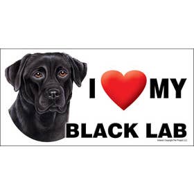 Schwarzes Labor... I (heart) my - 4 x 8 Zoll Automagnet - für den Großhandel von SJT Enterprises, Inc.