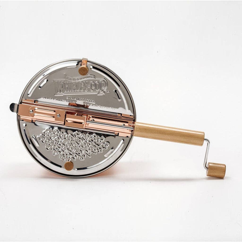 Flyer Foods Inc - Vente Appareils électroménagers - Whirley Pop en acier inoxydable plaqué cuivre1