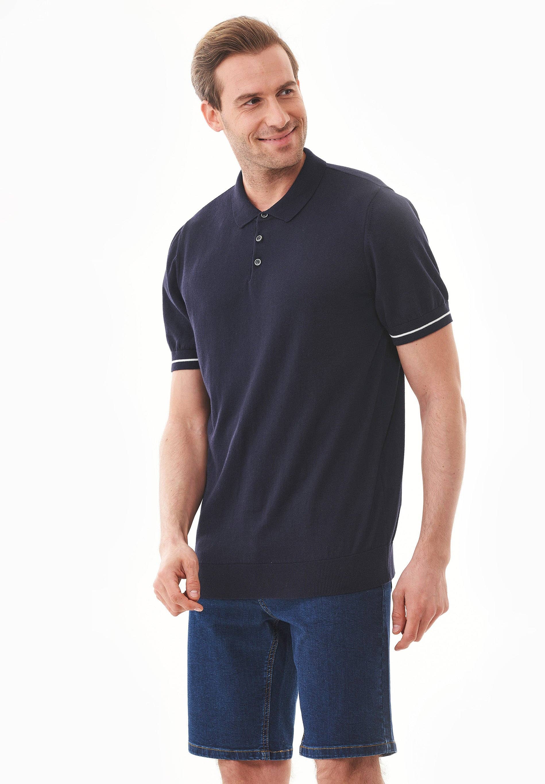 ORGANICATION - Wholesale Polo - Men's - Strick-Poloshirt aus Bio-Baumwolle1