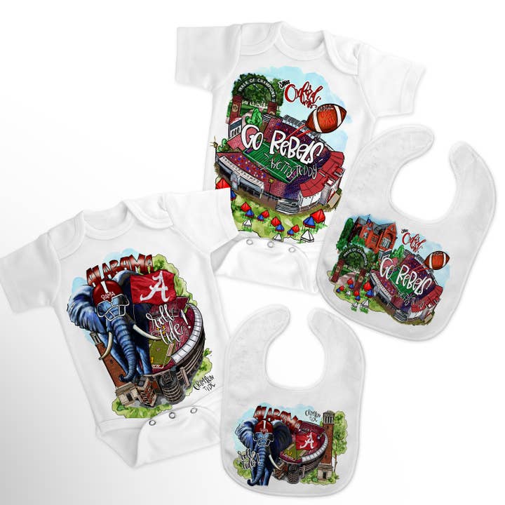 Boutique Monogram - Wholesale Clothing Set - Baby - Alabama, Ohio, Mississippi, Tennessee, Georgia, Baby Kids1