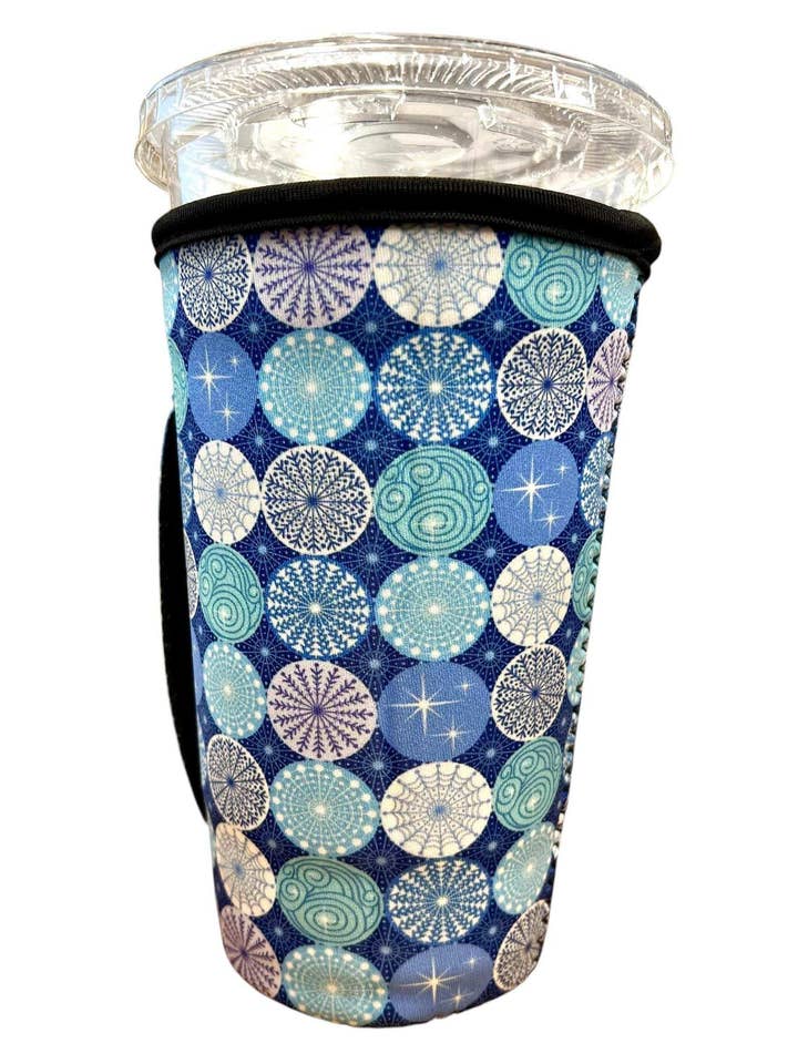 20 OZ Wonderland Print Insulated Cup Cover Sip Sleeve Fits 20-32 OZ Cups Iced Coffee Loaded Tea for wholesale by Sip Sleeves ~ Insulated Cup Sleeves and Drink Accessories
