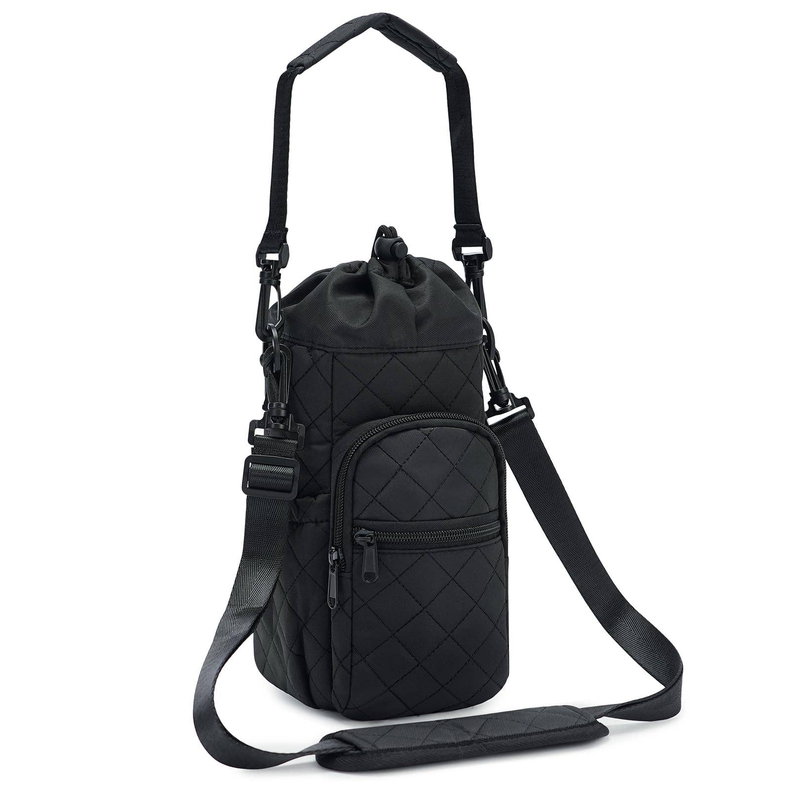 wandf - Wholesale Bottle Rack/Holder - Insulated Water Bottle Holder with Strap and Phone Pocket66