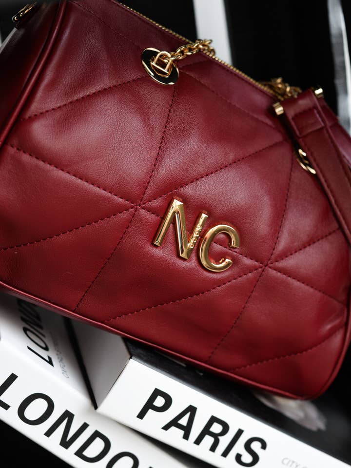 Bowling Cuir Vegan NC Cousu Grenat pour la vente par NOCO