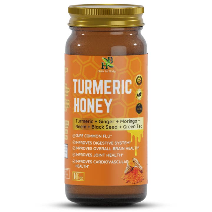 Turmeric Honey 16oz for wholesale by Herb To Body
