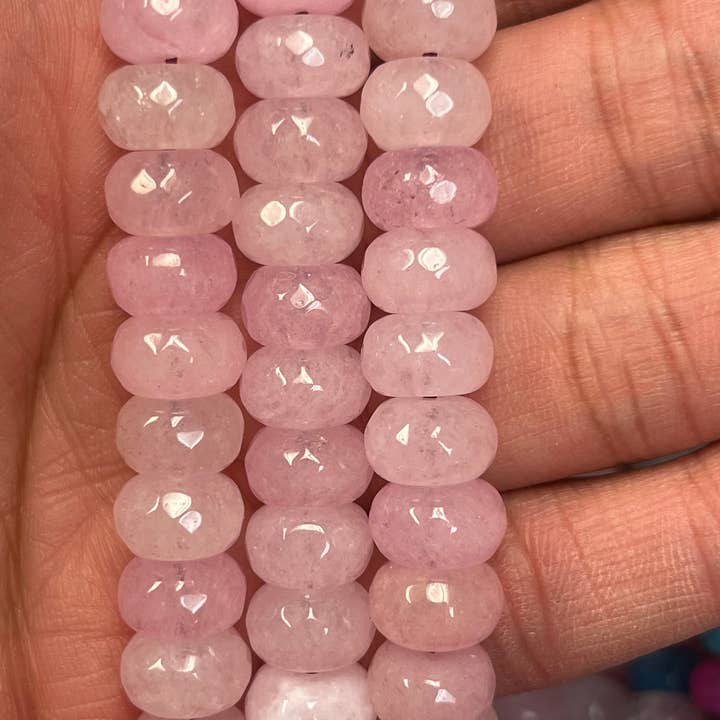 The Bead Bazaar - Wholesale Beads - Colorful Accent Rondelle Beads, Bright Faceted Disc Beads, Flat Blue Beads, Bulk Beads For Jewelry Making, Jewelry Supplies, Multicolor Disc Bead