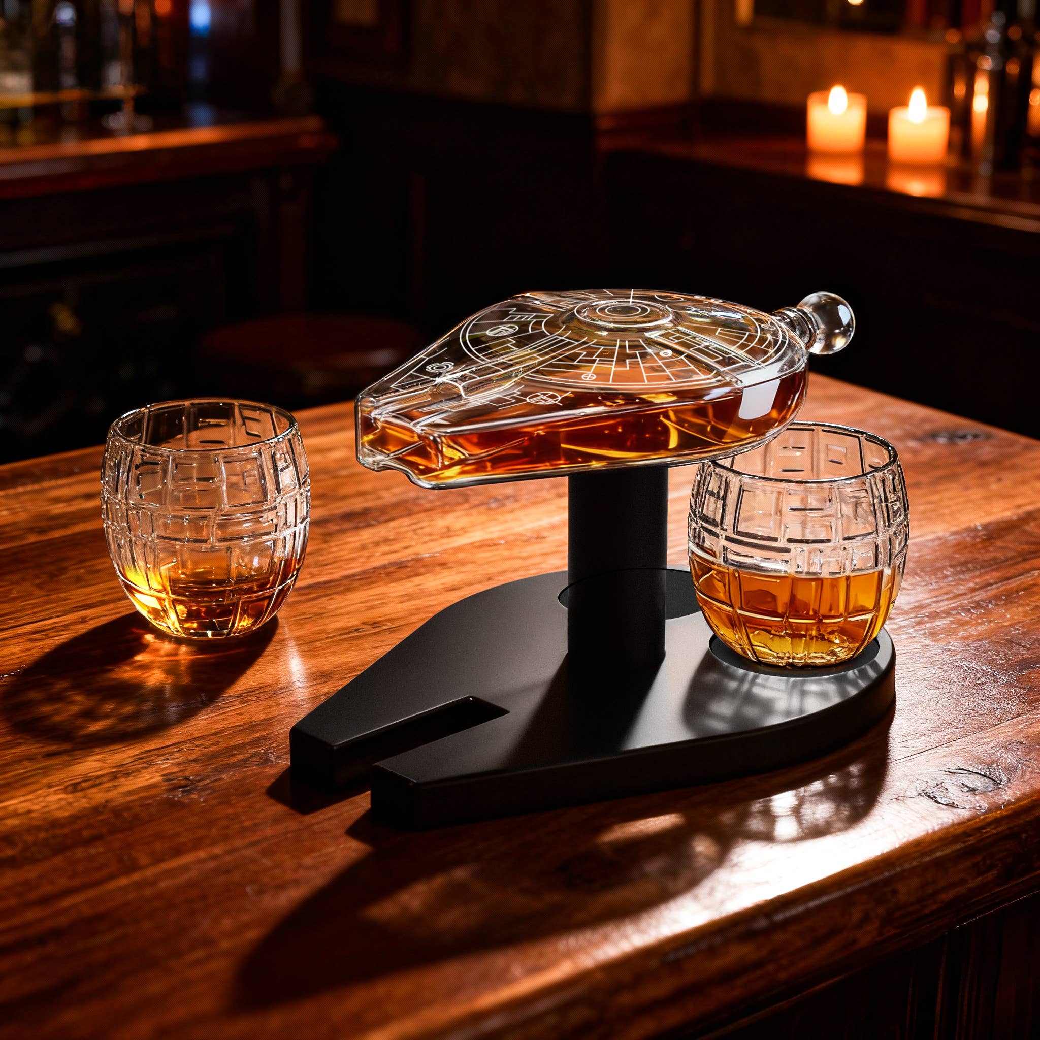 The Wine Savant /  Khen Glassware – wholesale Dekanter – Galaktisk kryssare sci-fi karaffset5