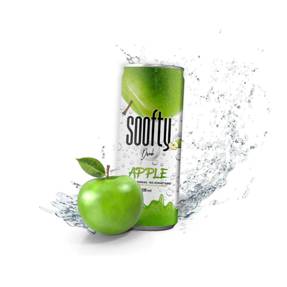 123bonbon - Vente Sodas/boissons gazeuses - SOOFTY POMME SLIM 33CL 1