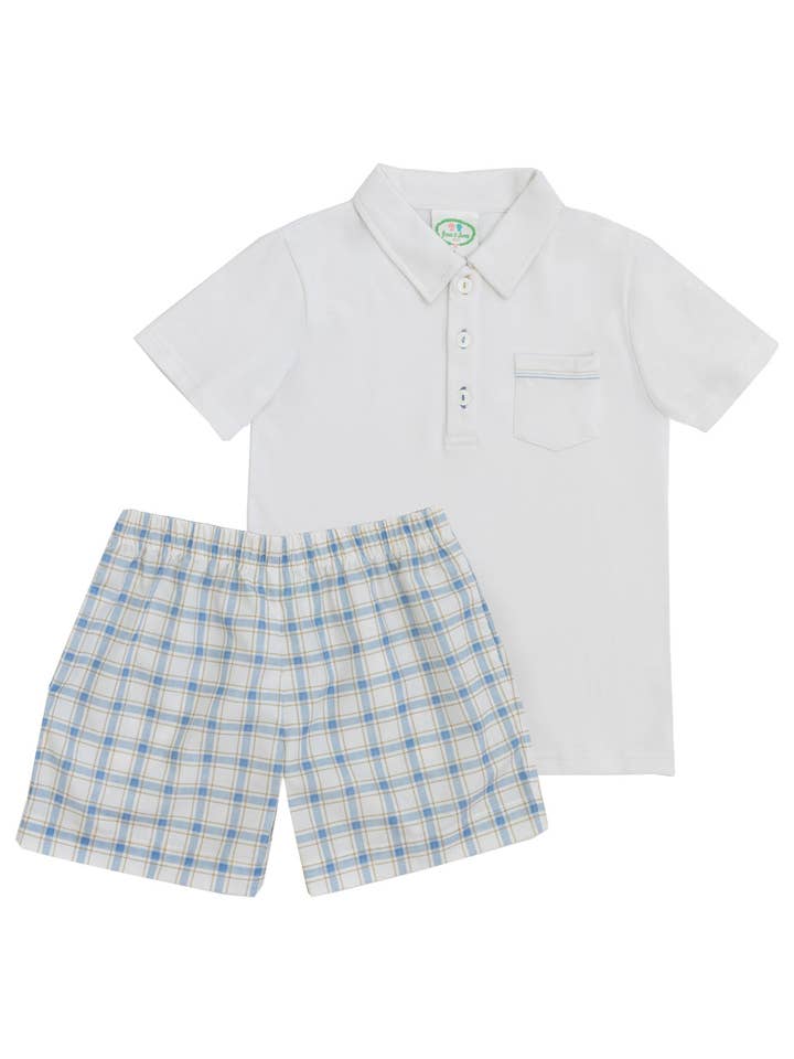 Set camicia con colletto Towns per la vendita all'ingrosso da parte di Grace and James Kids