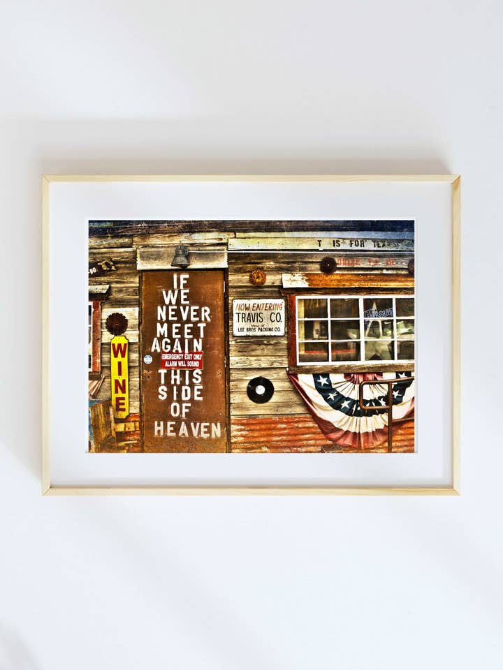 11X14 Austin, Texas Mean Eyed Cat por atacado de Lone Chimney Mercantile