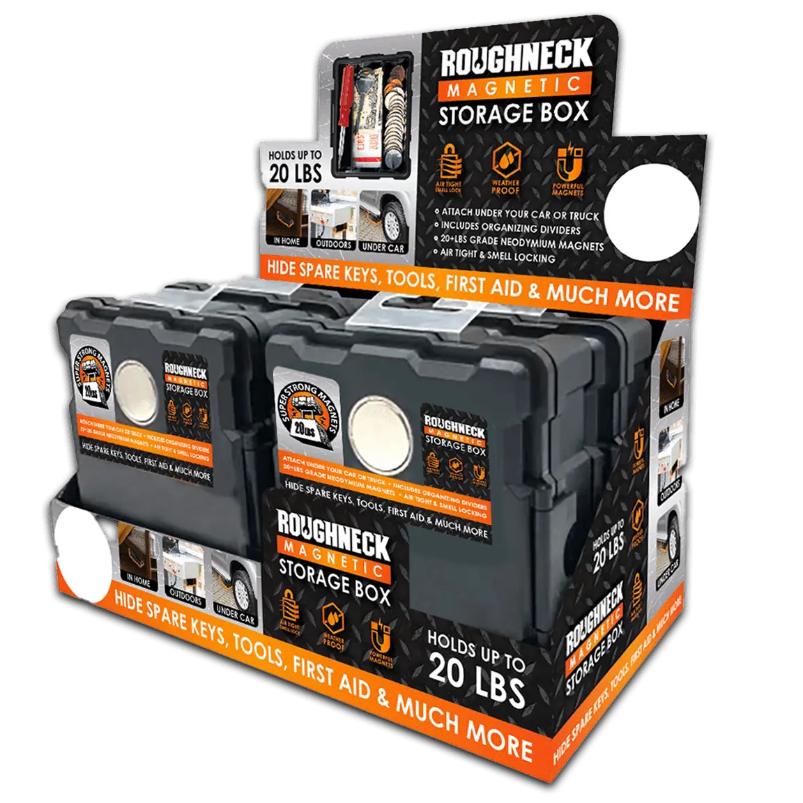 Novelty Brands - Wholesale Retailer Display - Home & Living - Roughneck Impulse Tools Assortment 66PC Floor Display2