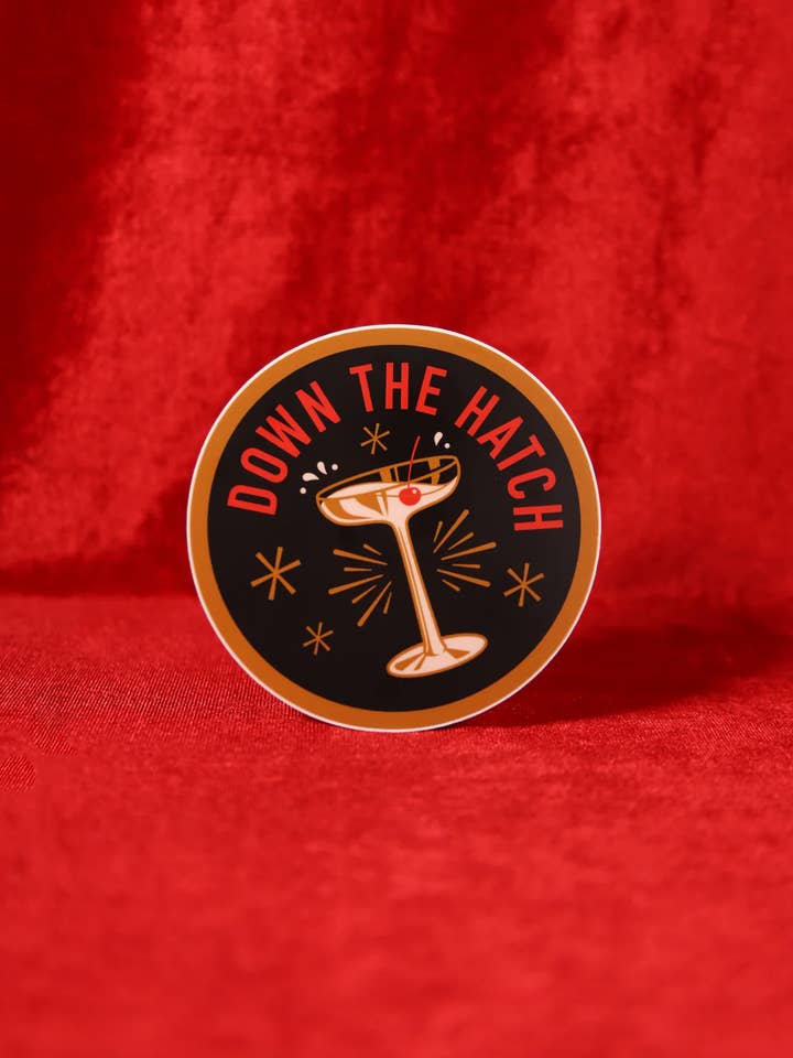Down The Hatch Sticker- Large for wholesale by Hellcats USA