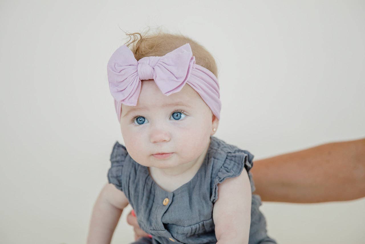 Modern Piggy - Wholesale Hair Bow - Baby - Lavender | Baby Band7