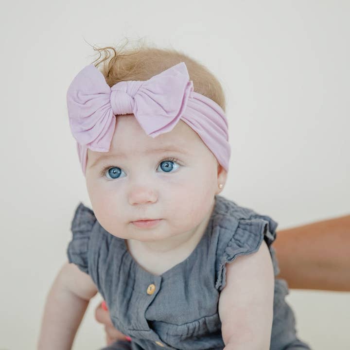 Modern Piggy - Wholesale Hair Bow - Baby - Lavender | Baby Band7