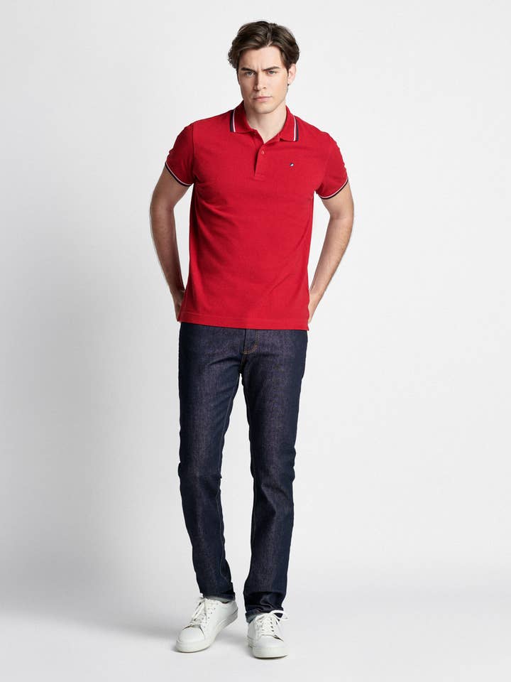 Polo Piquet C/ Riscas Tiras Retas - Slim para venta al por mayor de MIKE DAVIS