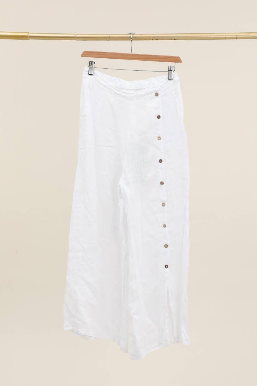 la maison des fibres naturelles – Engroshandel Bukser - Dame – Knapbukser med lige ben 9320 100%LIN25