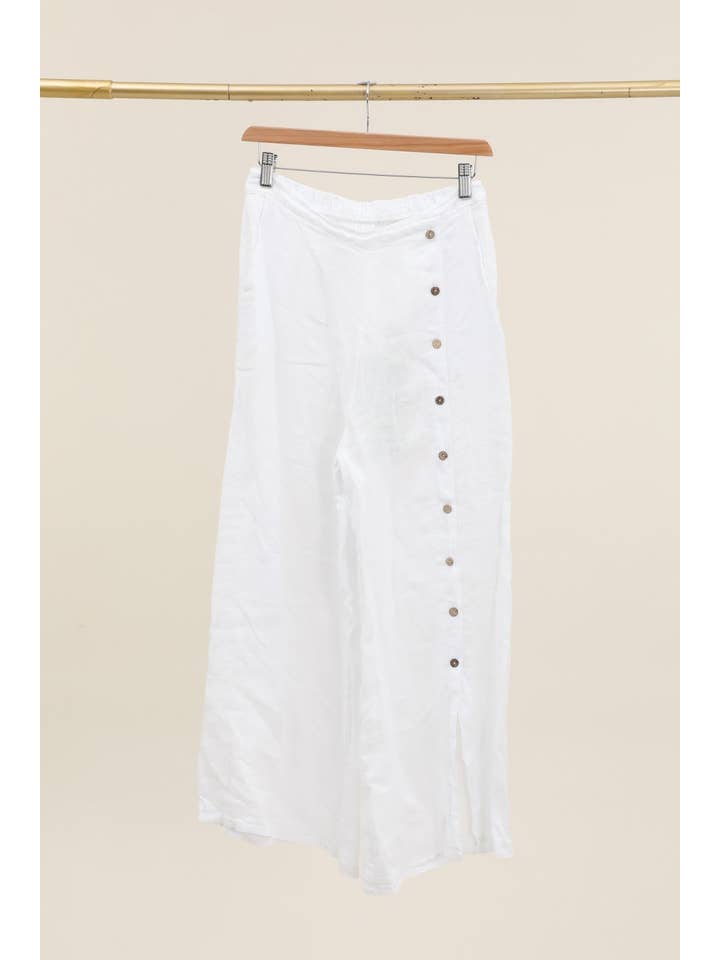 la maison des fibres naturelles – Engroshandel Bukser - Dame – Knapbukser med lige ben 9320 100%LIN25