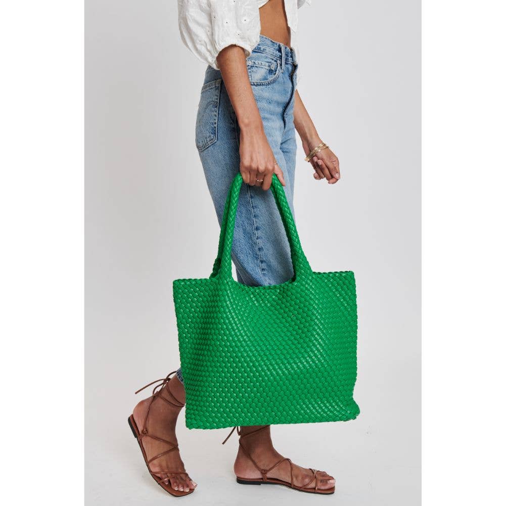 Moda Luxe - Vendita all'ingrosso Borsa tote - Donna - Borsa tote intrecciata in pelle vegana Solana32