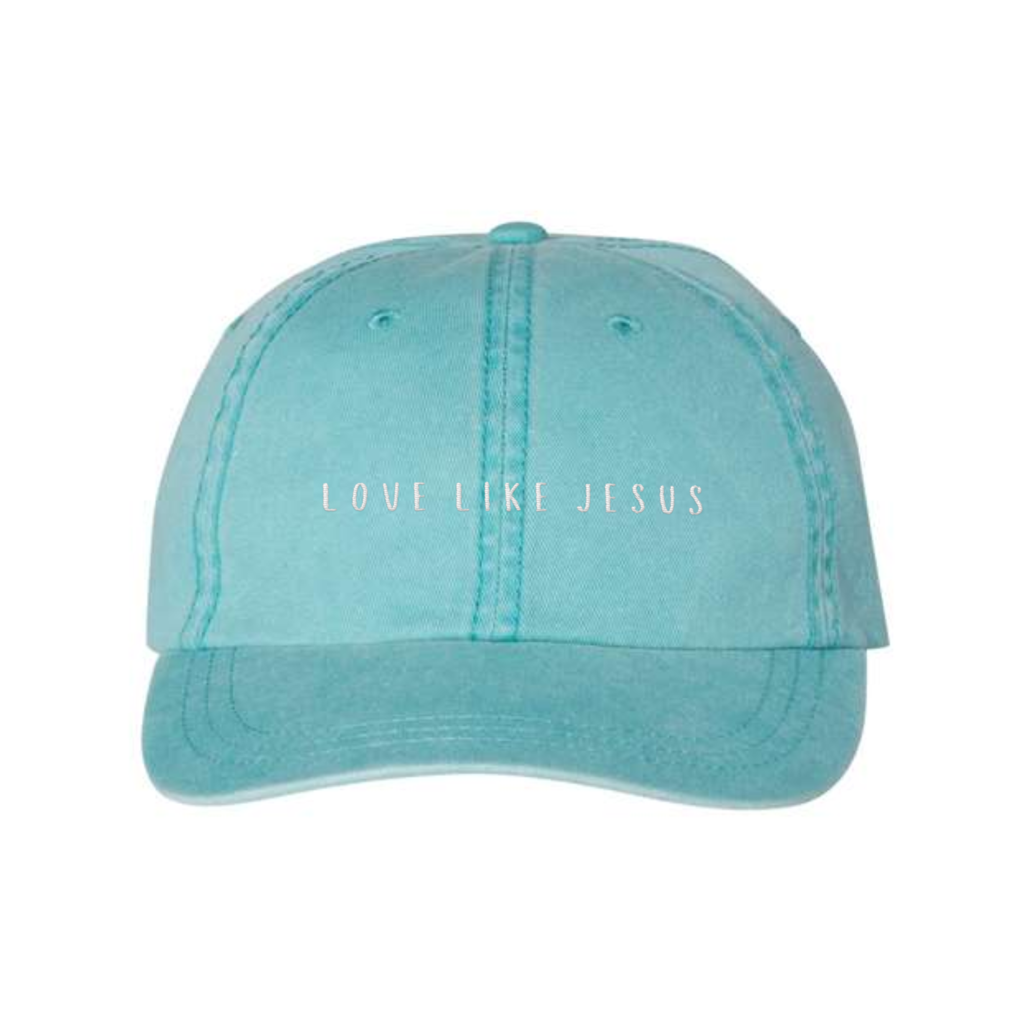 Scripted Pearl - Wholesale Baseball Cap - Women's - Love Like Jesus Embroidered Baseball Cap, Christian Ball Hat7