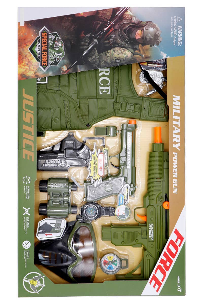 AS SHOWN Special Force Military Boys Role-play Toy Set for wholesale on Faire1