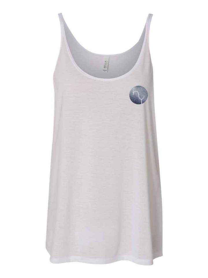 One Nine - Wholesale Tank Top - Women's - Custom Print/Glitter Women's Slouchy Tank Top Shirts