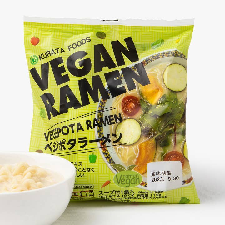 Kurata Shokuhin Instant-Ramen mit veganer Brühe - 119 g für den Großhandel von Irasshai