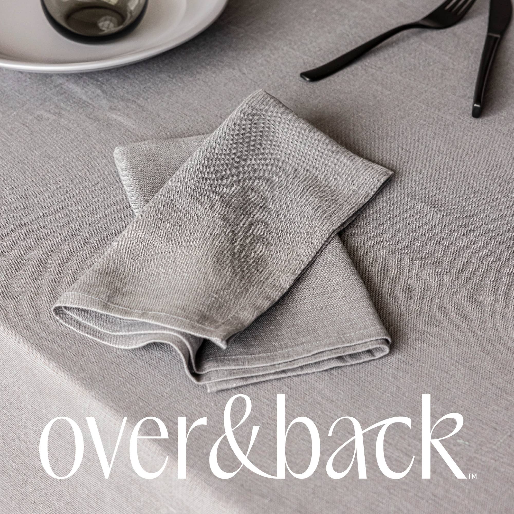 over&back - Wholesale Tablecloth - 100% Linen Tablecloth – 70x10821