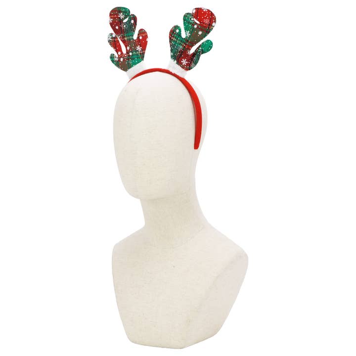 ASSORTED Kitsch Christmas Reindeer Antler Hairband for wholesale on Faire6
