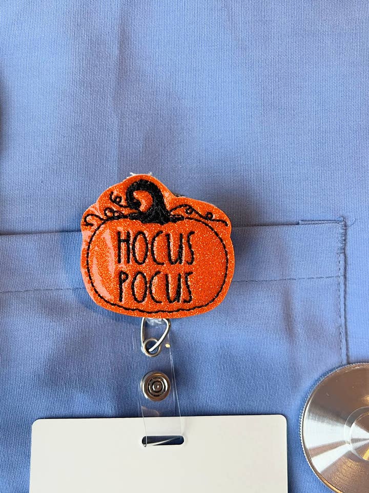 Hocus Pocus Retractable Badge Reel for Teachers & Nurses for wholesale by Meeko’s Must Haves