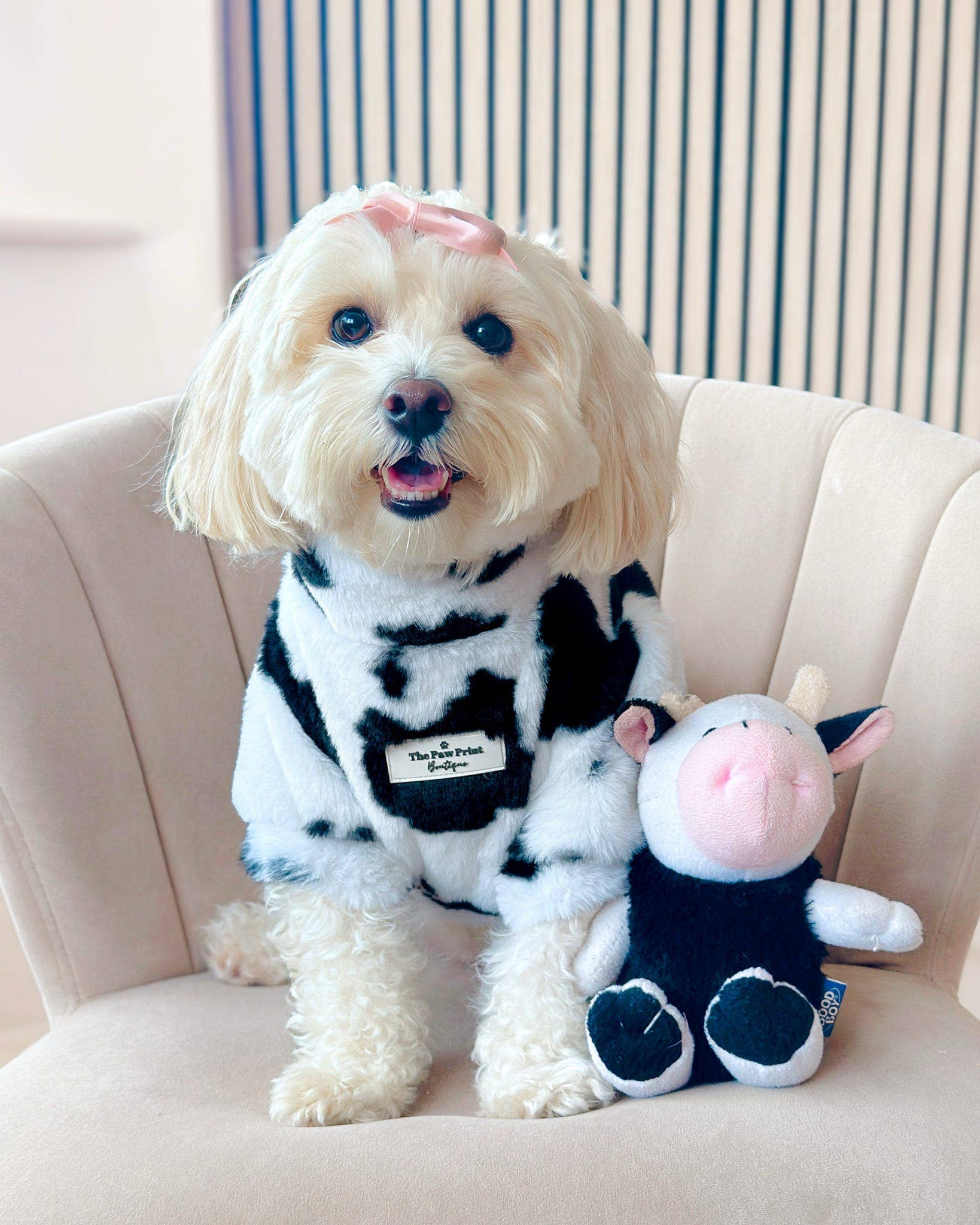The Paw Print Boutique - Wholesale Pet Coat - Dog - The Cow Print Fluffy & Fabulous Fleece19