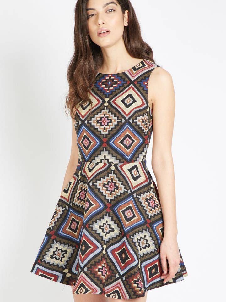 Flared dress Ref: R6-15703 for wholesale by BanBat